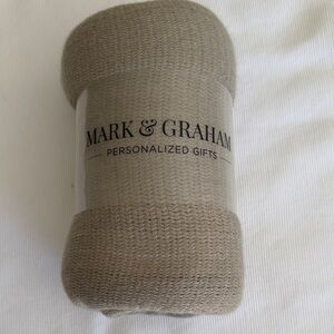 Mark & Graham Neutral Knit Throw Blanket - Taupe Beige Tan